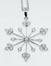 Snowflake Diamond Pendant_image