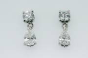 Diamond Pear Drop Earrings_image