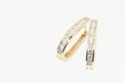 Diamond Channel Set Earrings_image