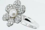 CZ Pearl Flower Ring_image