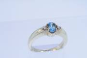 Blue Topaz and Diamond Ring_image