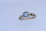 Blue Topaz Bead Shank Ring_image